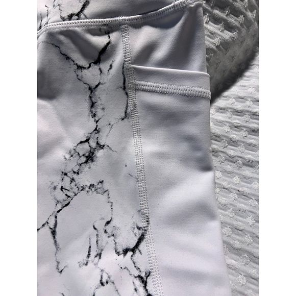 NWT BuffBunny Limitless Leggings in White Marble size M - Picture 6 of 11